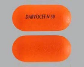 Darvocet medication tablets and product packaging